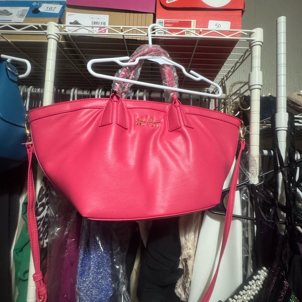 Nicole Miller Bright Pink Tote Bag